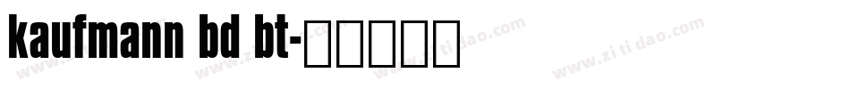 kaufmann bd bt字体转换